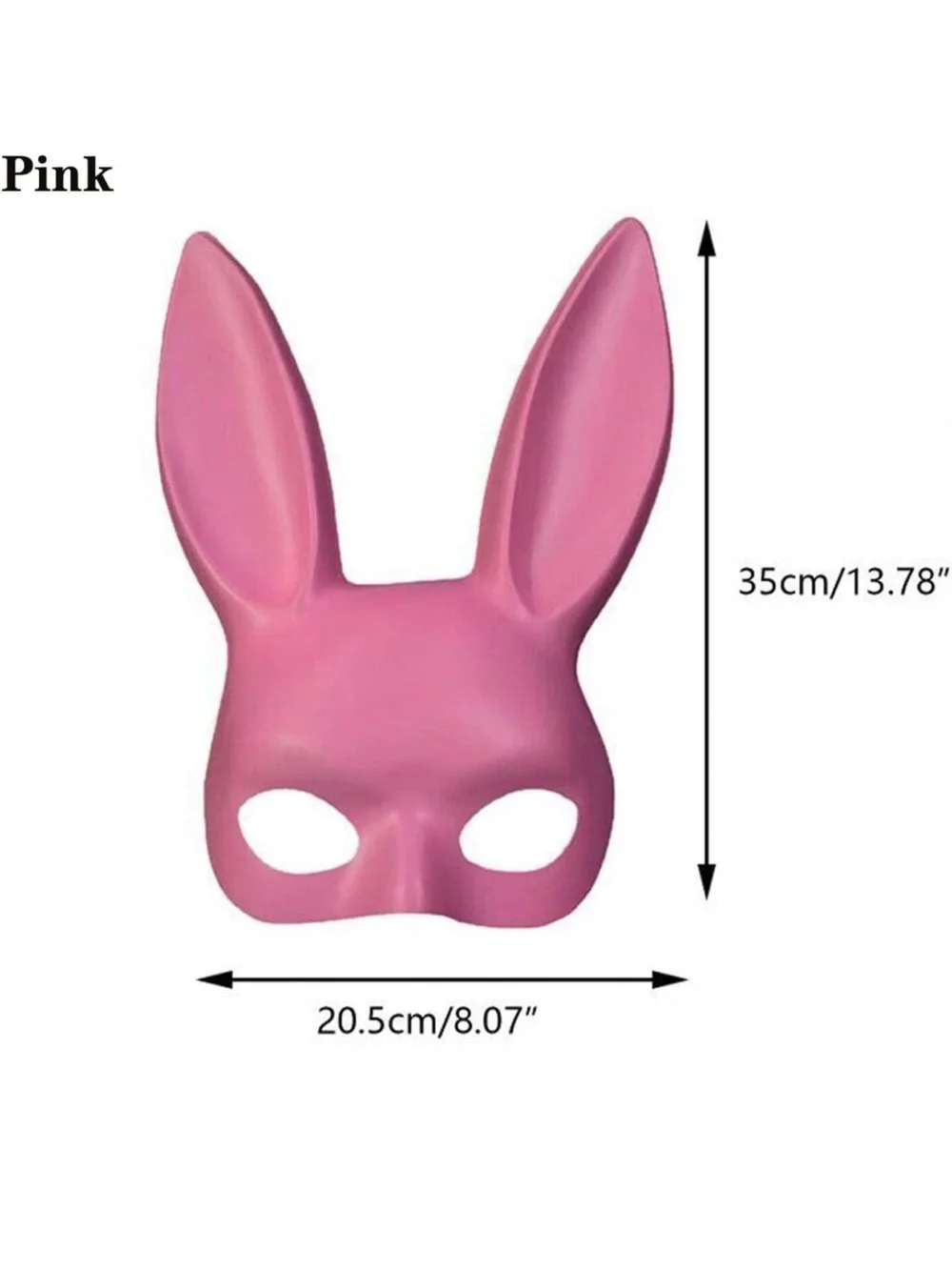 Adult Pink and white Bunny Masks - set of two